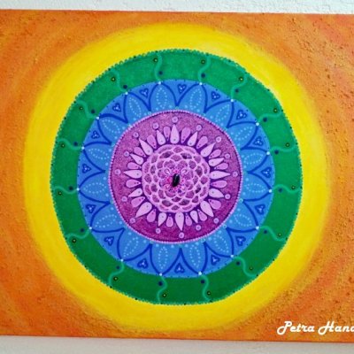 Pramen života (originál osobní obraz) akryl na plátně 50x70cm – není k dispozici