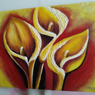  Kaly k narozeninám (originál volná tvorba) akryl na plátno – není k dispozici