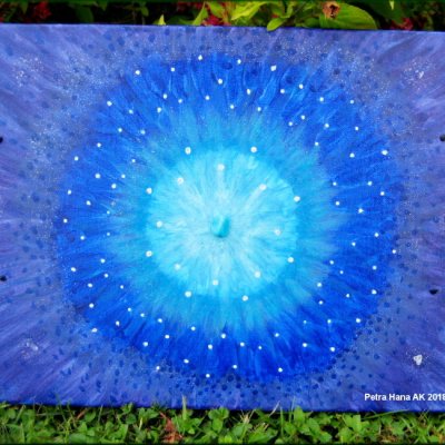 Moře věků (originál osobní obraz) akryl na plátně 50x70cm – není k dispozici