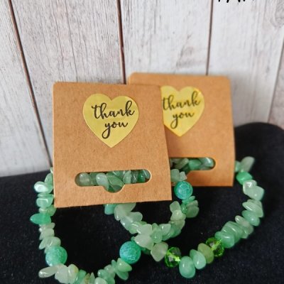 Zelený set 01 – dva náramky z avanturínu